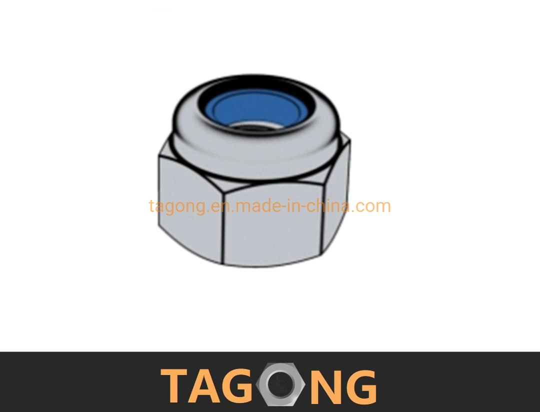 Zinc Class8 M27 White Nylon Insert Nuts DIN6924