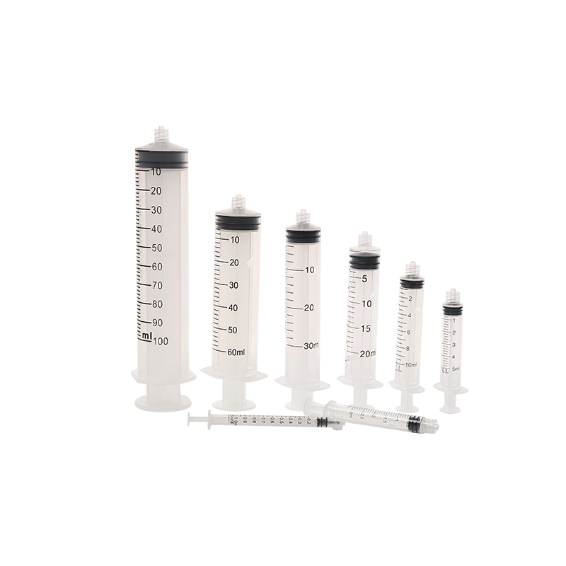 Disposable 3 Parts Syringe Luer Lock with or Without Needle Single for Use