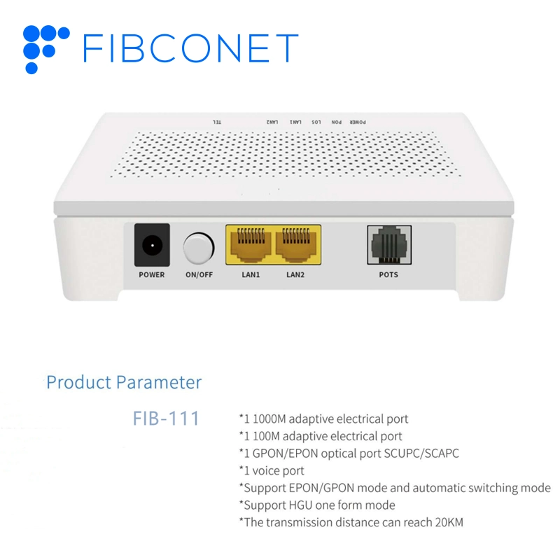 FTTH Оптоволоконный Ont Epon/Gpon Suppoting Hgu/Sfu режима формы с голосовой/кабельного телевидения поэт FTTX FTTH доступ