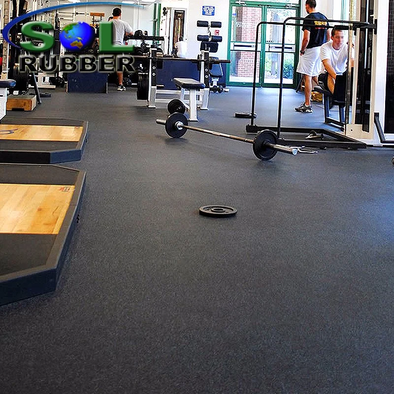 Cost-Effective and Long-Lasting Fitness Rubber Roll Gym Flooring