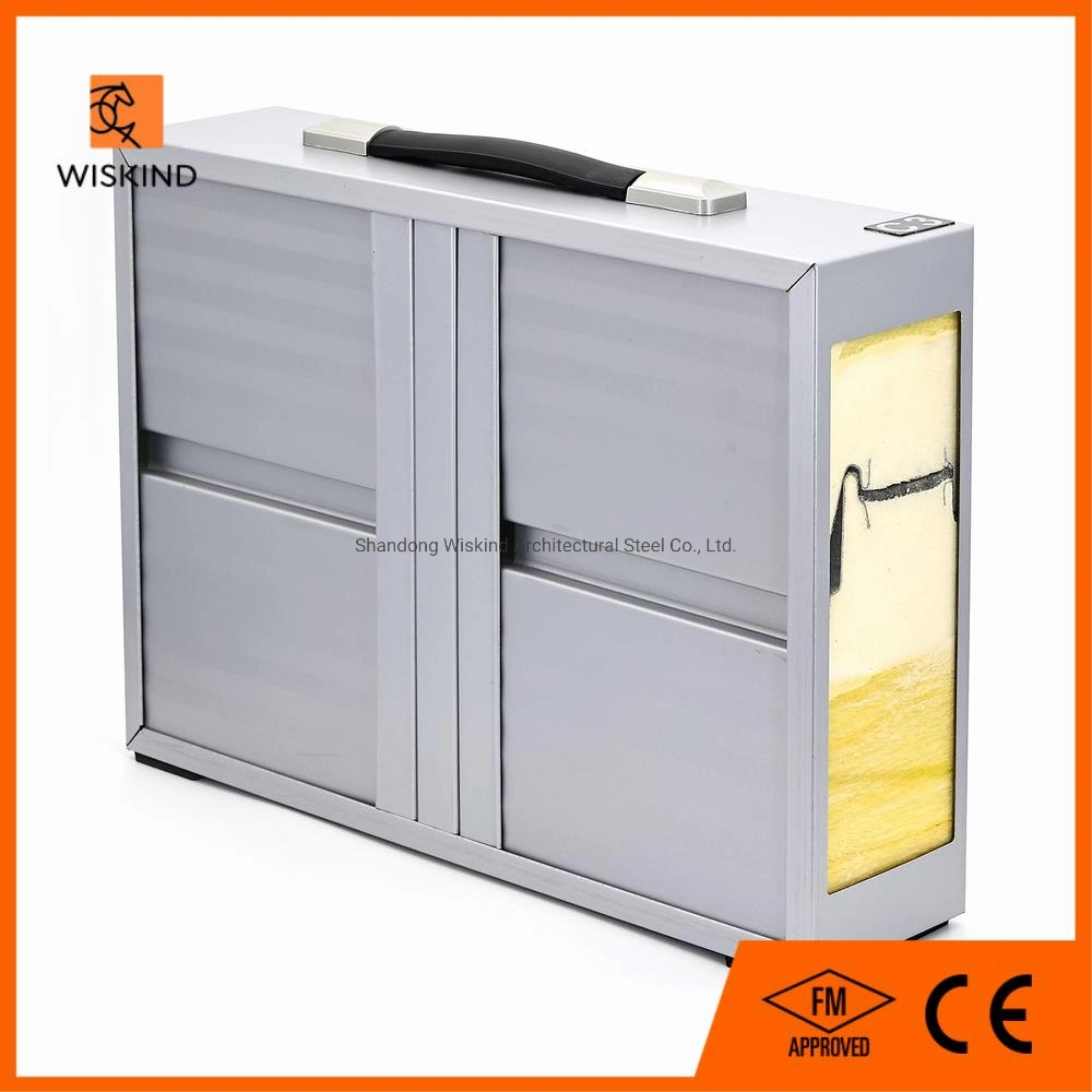 Fireproof Rock Wool Mineral Sandwich Panels for Wall Cladding Exterior Wall Panel