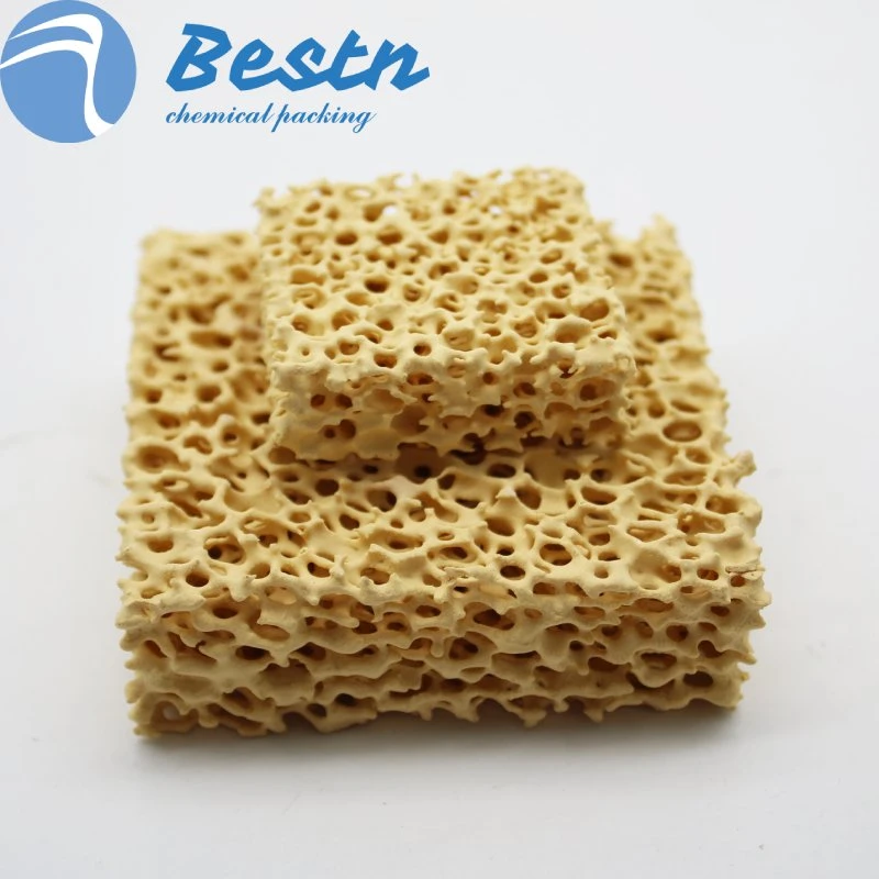 Resistance 1700&ordm; C Zirconia Ceramic Foam Filter for Magnesium Oxide Casting Filter Mesh for Casting