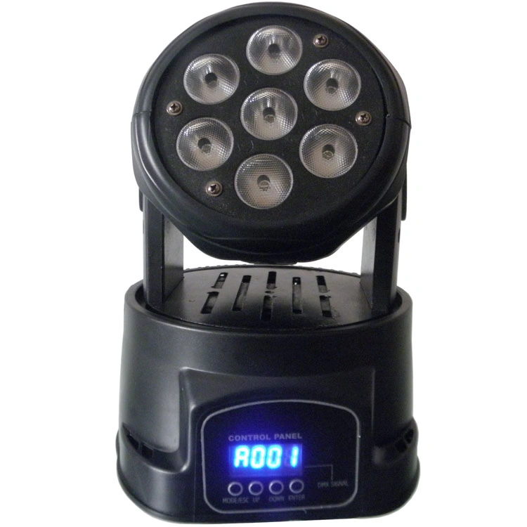 DJ Stage Club 7PCS 4in1 10 Вт RGBW Wash Mini LED Подвижная головка