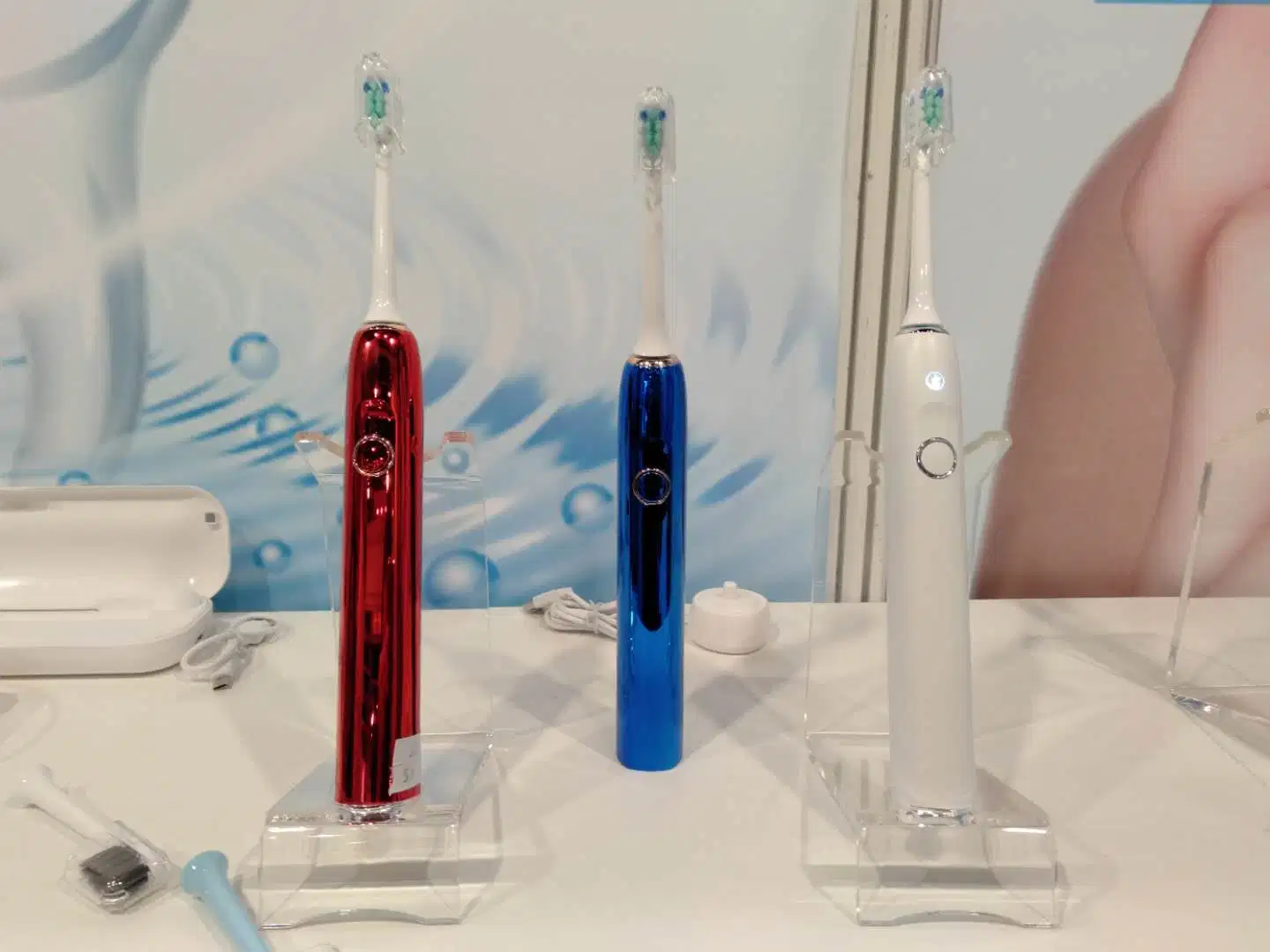 Sonic Oral cepillo dental eléctrico limpio, con la cabeza de sustitución de D7