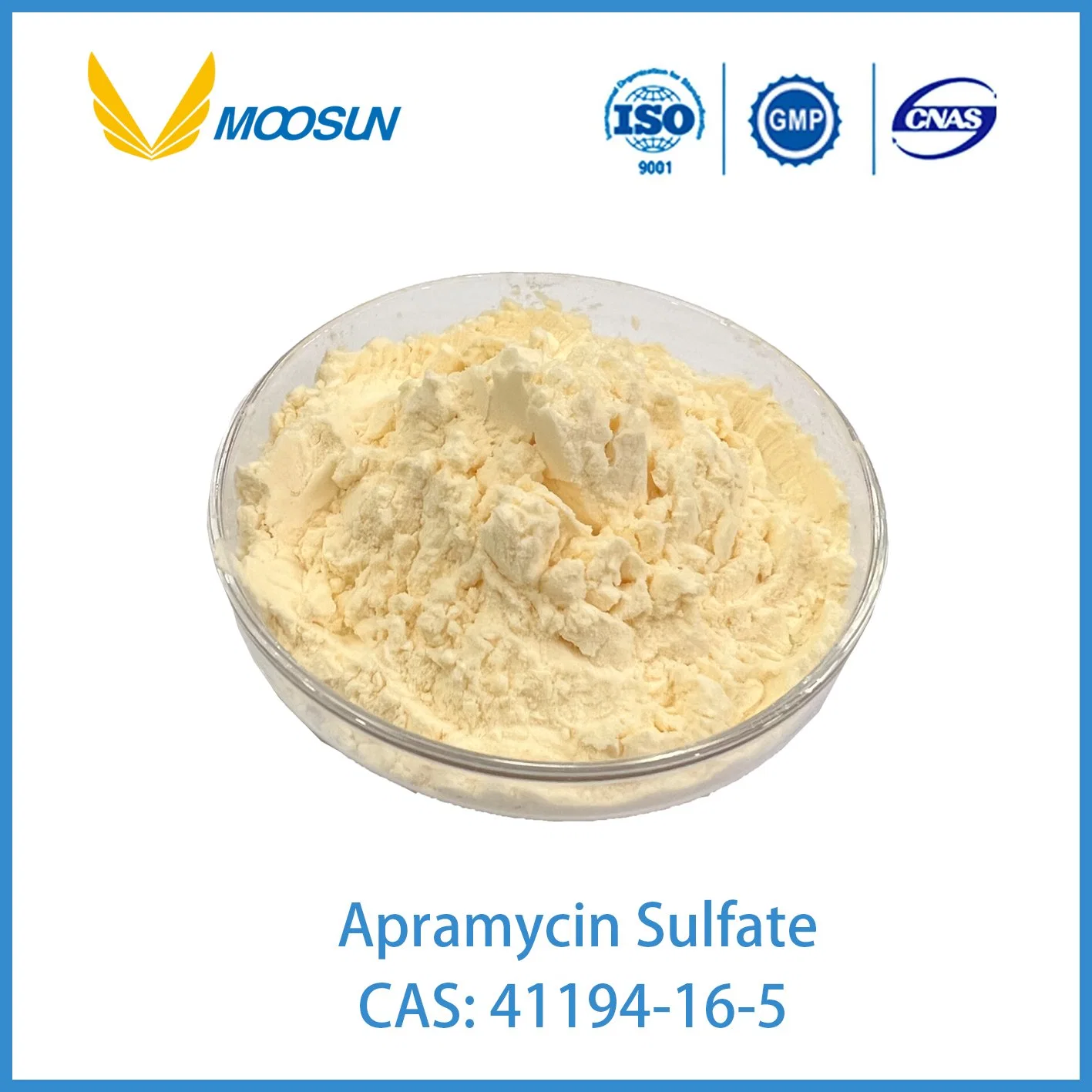 CAS 41194-16-5 Medicine Raw Materials API Apramycin Sulfate for Animals with GMP ISO