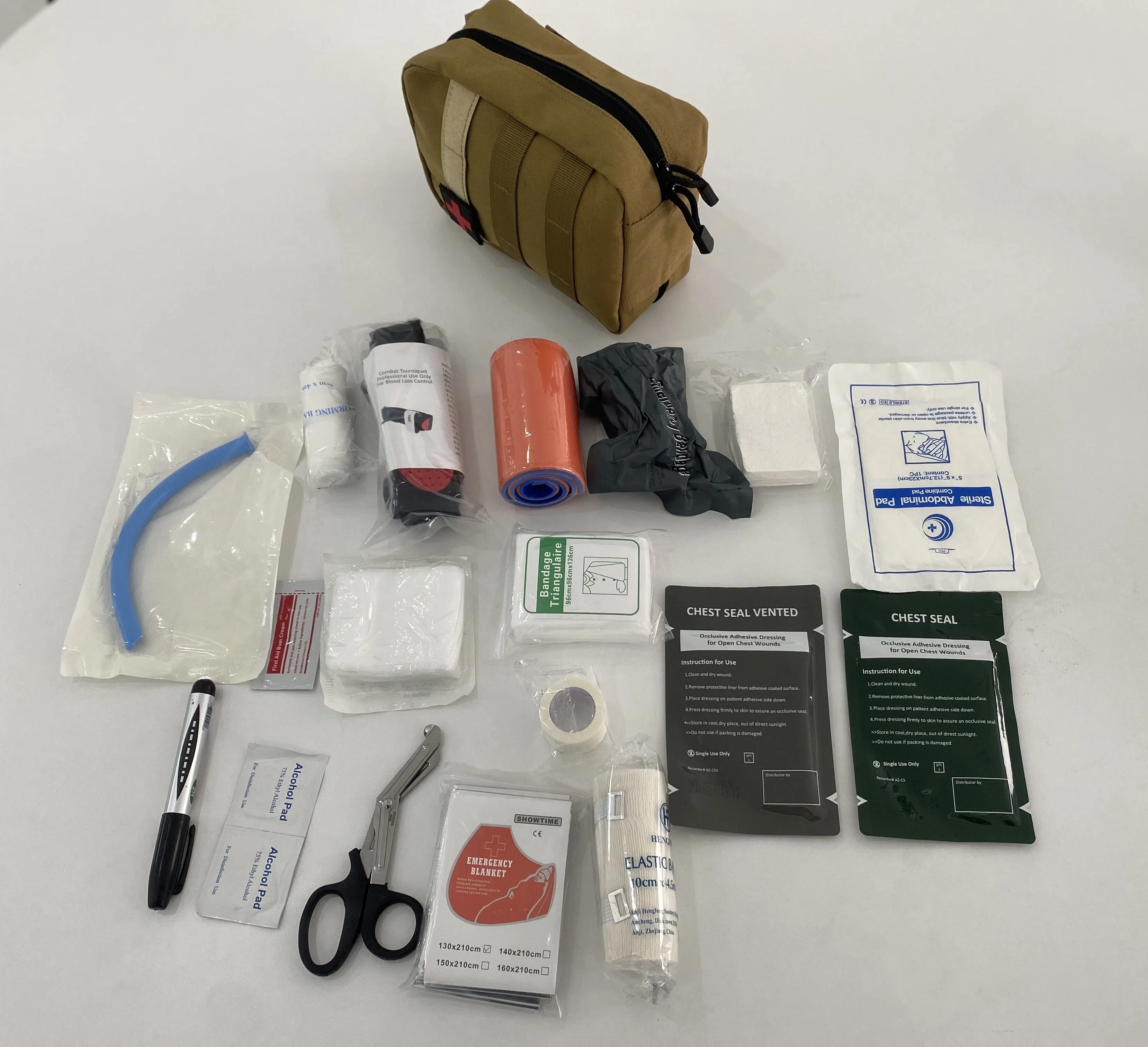 Hospital Quanzhou Lingyuan Bolsas de primeros auxilios Productos de Ifak Trauma supervivencia