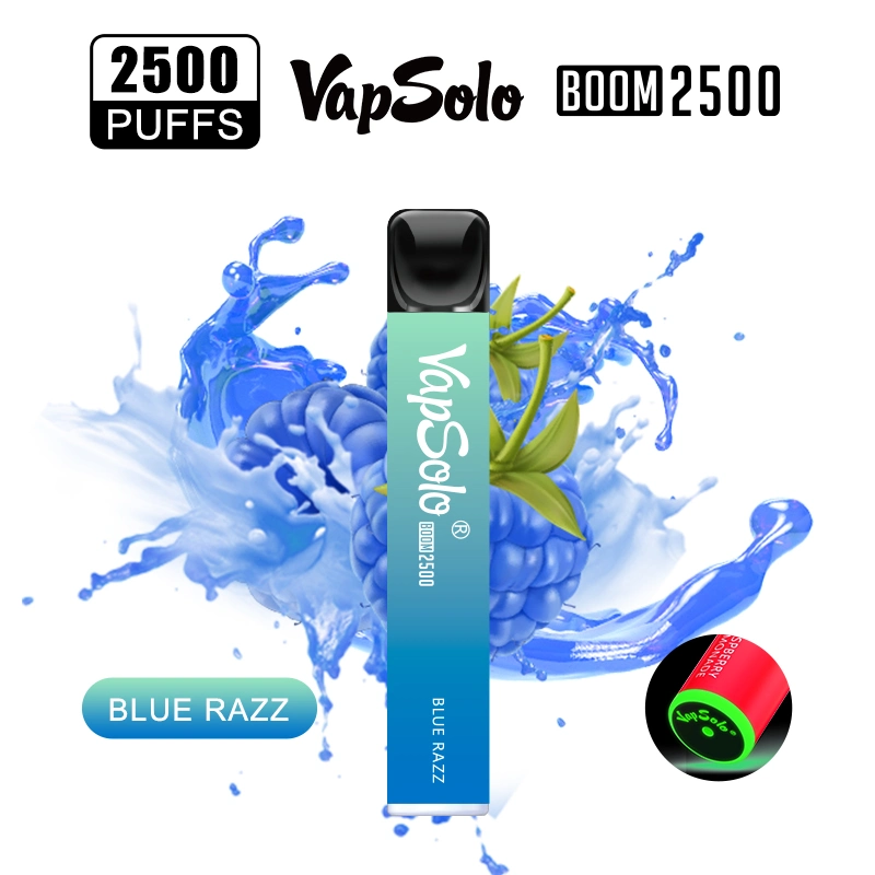 Mejor Precio VAPE Pen Device Ecig Vapsolo Boom 2500puffs Mayoristas Vaporizador Luz desechable para cigarrillos electrónicos