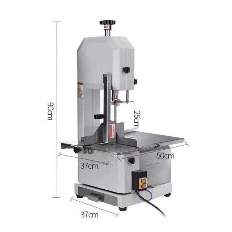 China Direct Manufacturer Bone Saw Counter Top Bone Band Saw Machine Fish Cutting Equipment with Electric Motors 1500W for Your Butcher, Deli, Restaurant Use