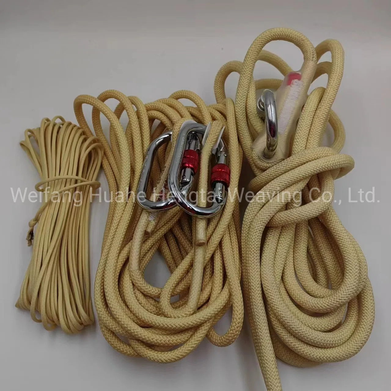 Strong Tensile Force and Aligned Aramid Rope Fire Retardant