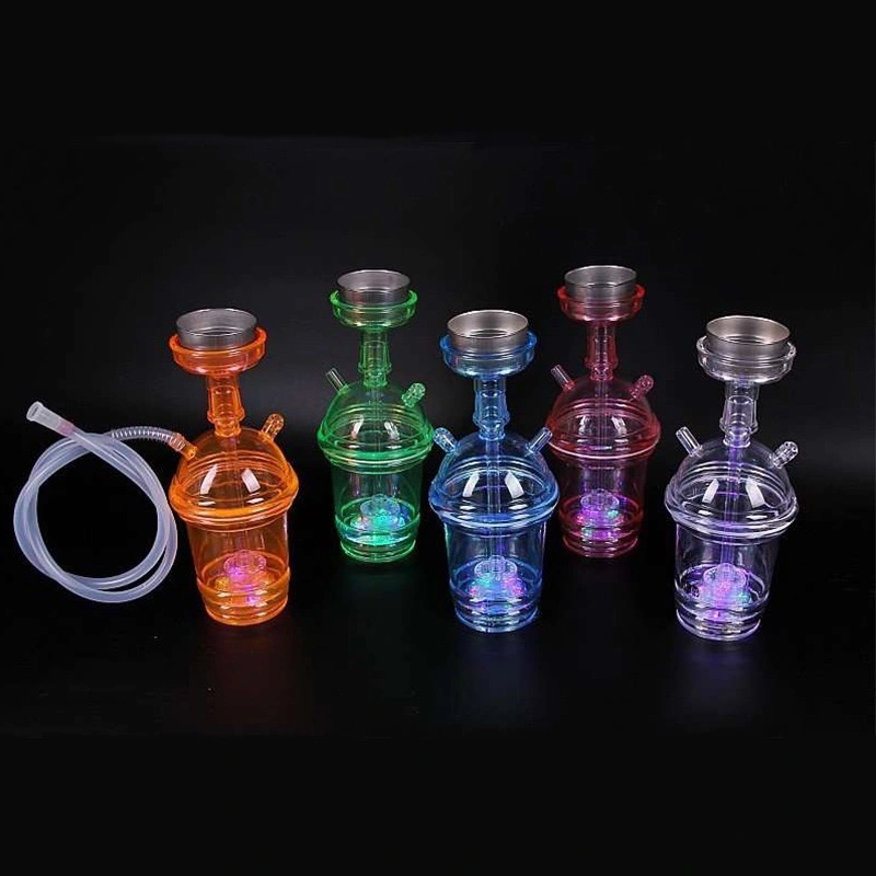 Accesorio para fumar 5 Color portátil plástico Hookah Cup set vs VAPE fábrica al por mayor