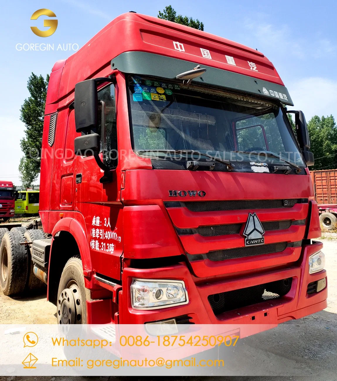 Sinotruk HOWO A7 6X4 3 Axle Tractor Trailer Head Truck for Sale Zz4257V3247n1b