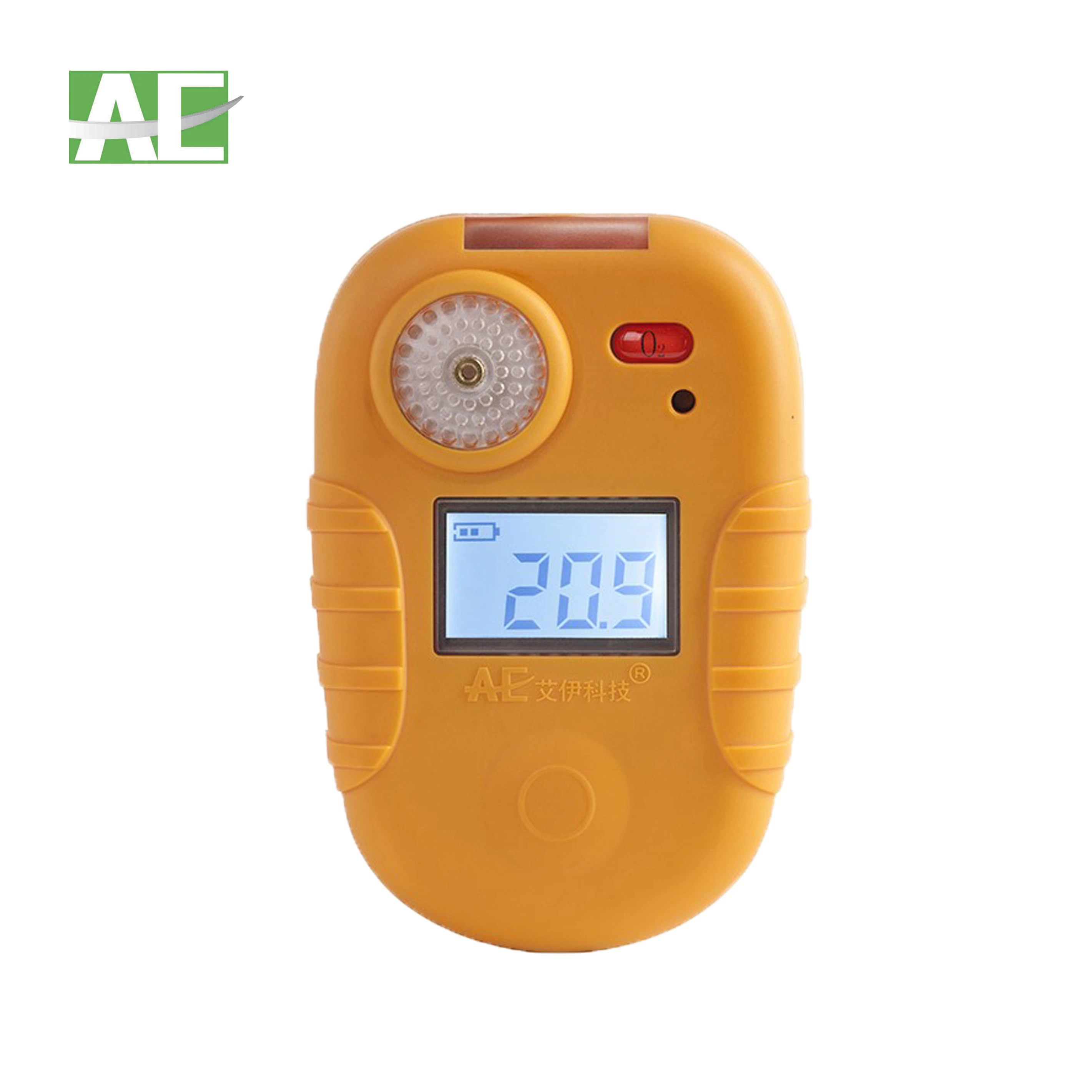 Rechargeable Single Gas Detector for Monitoring Toxic Gases with Button Operation