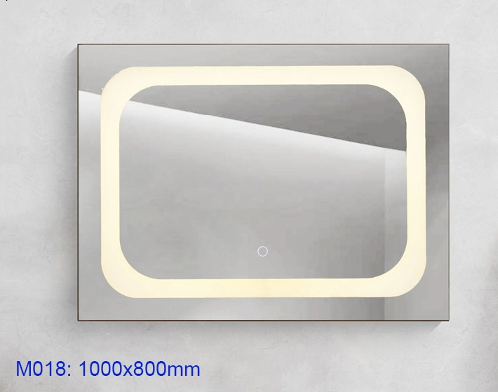 Decor Wall Mounted Touch Switch Bathroom Makeup Smart LED Mirror for Saudi Arabian Markets (M014)