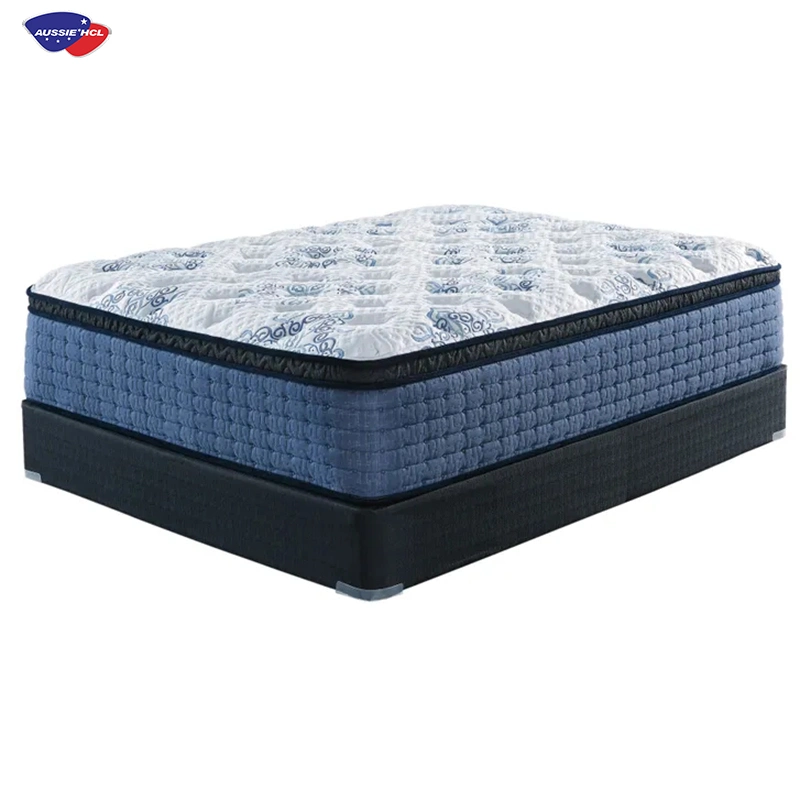 Mayorista personalizado comprimido California King Doble completa cama individual Gel Memoria Latex Royal Foam Pocket Spring Hotel de lujo Hilton Soft Colchón en una caja