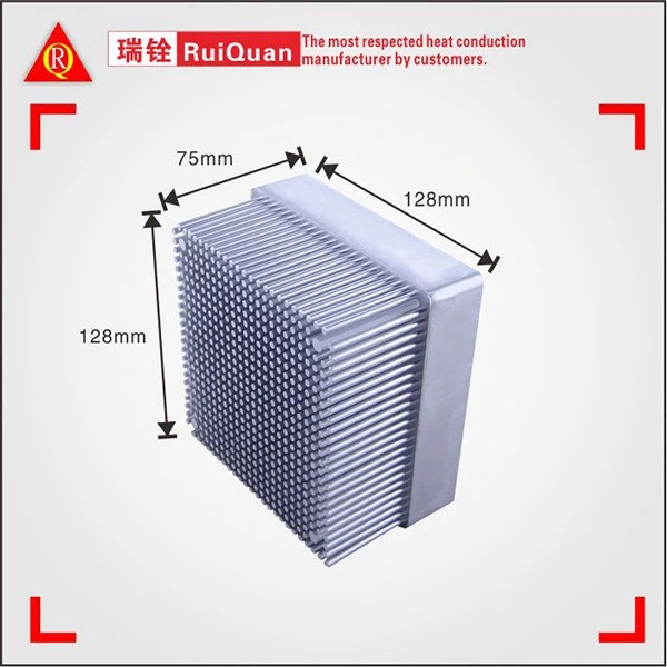 128X75X128mm Radiator Aluminum Heatsink Extruded Heat Sink for LED Cold Forging Electronic Heat Dissipation Cooling Cooler