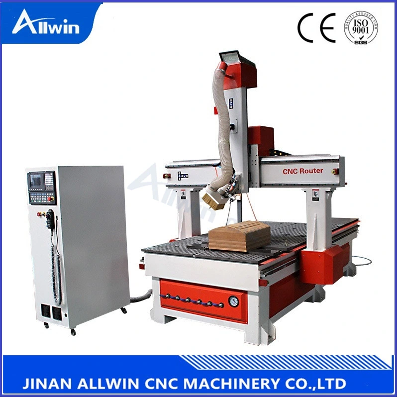 Wood Engraving Furniture Making CNC 3D CNC Router Machine with Horizontal Spindle and Saw