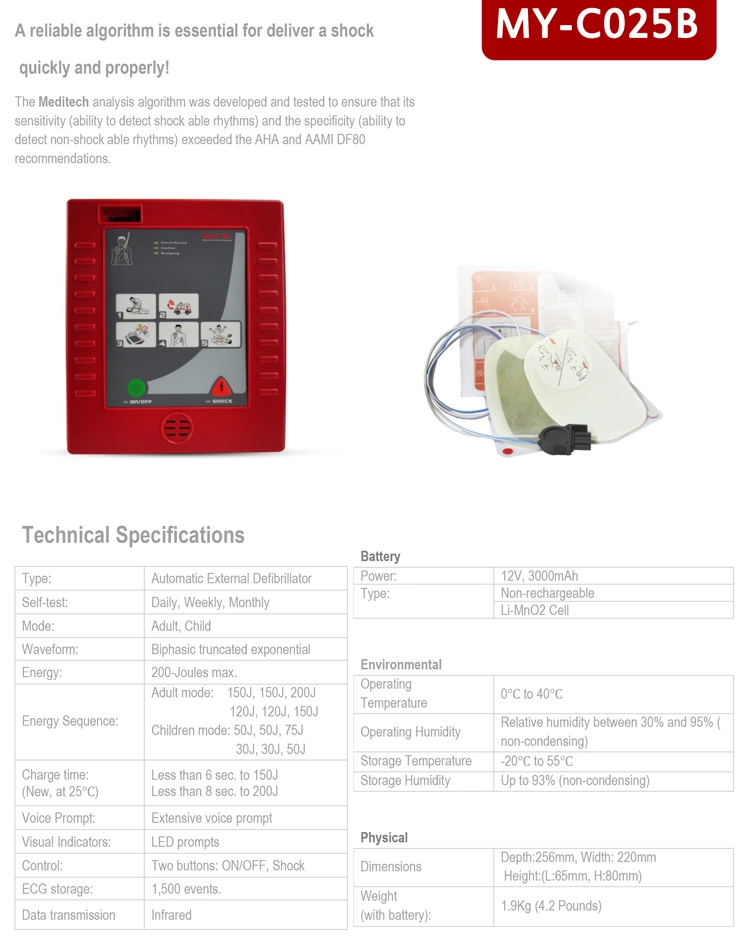 Mi-C025 portátil Venta caliente Medical DEA Trainer con control remoto