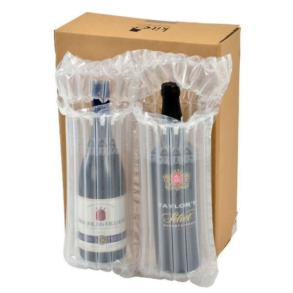 10% de desconto na placa de almofada de bolhas de ar para vinho Ar de proteção insuflável da garrafa de vinho Saco para coluna