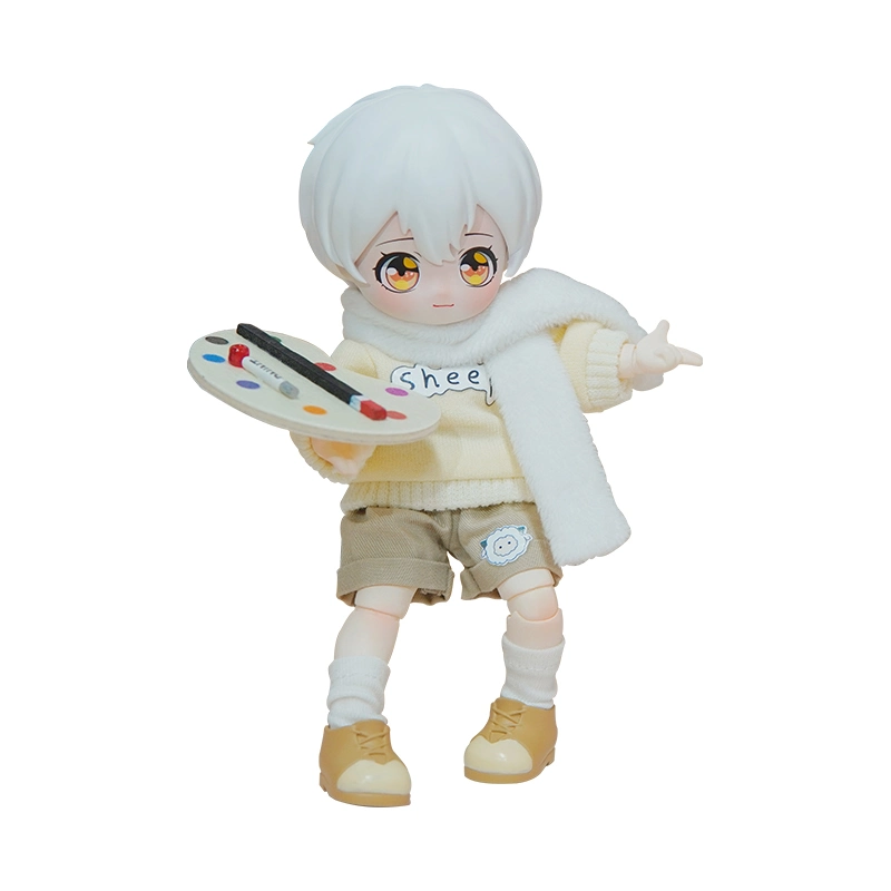 Manufacturer Producing Custom White Hair High Quality Resin Material Toy Plush Doll