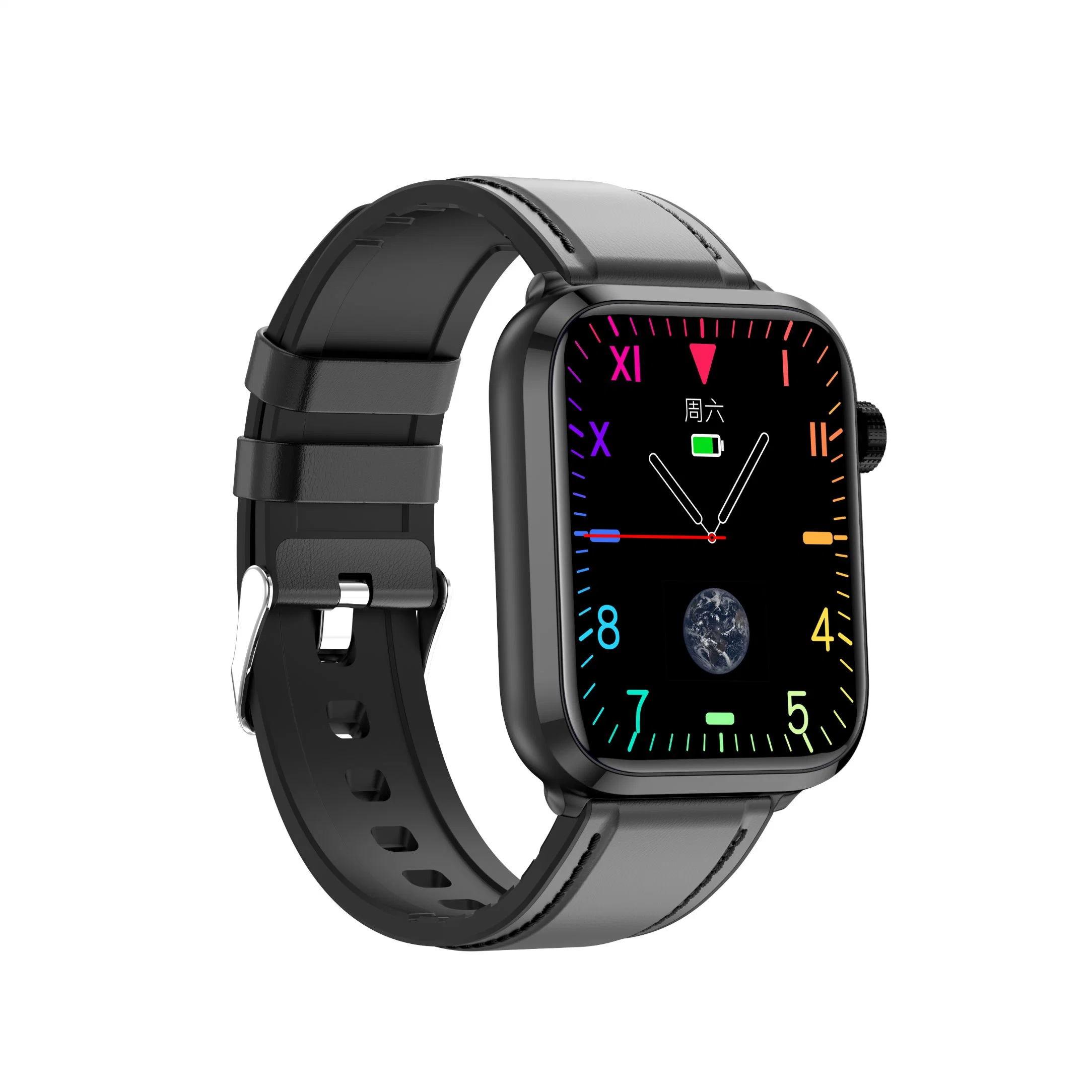 Et210 1,91 Zoll IPS Screen IP67 Wasserdichte Silikonband Smart Watch, Unterstützung Körpertemperatur Überwachung / EKG