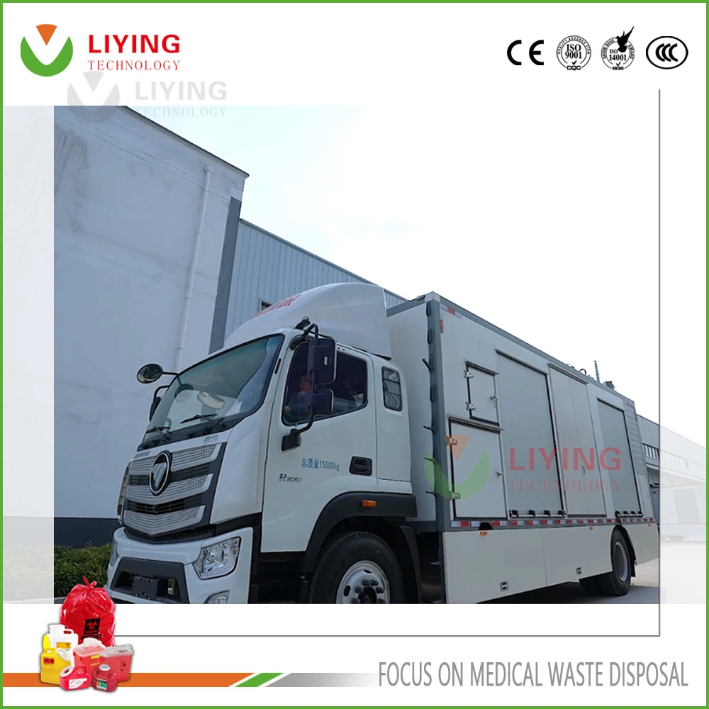 Truck Mounted Clinical Medical Waste Healthcare Clinic on-Site Microwave Steam Treatment Sterilizer