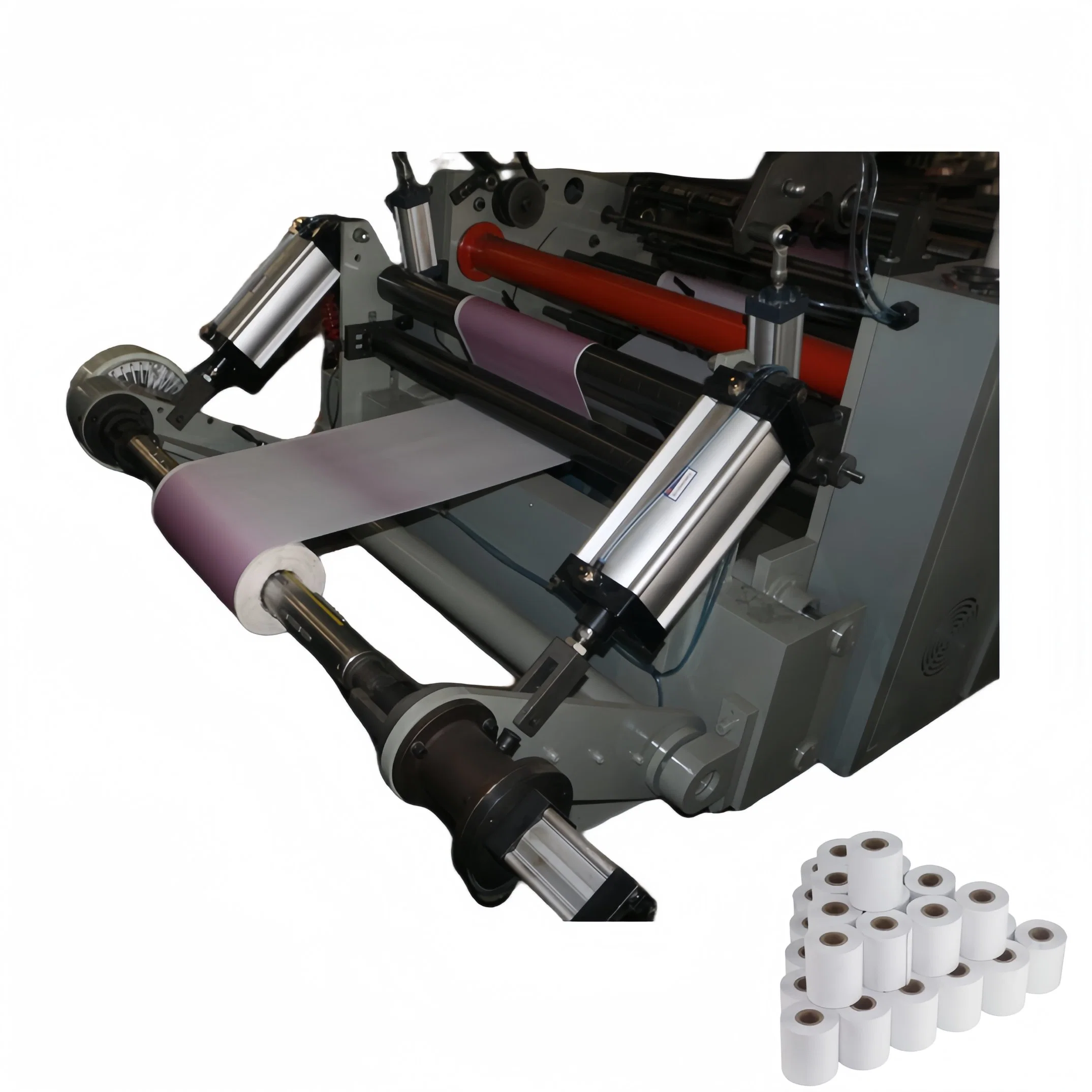 TTR Thermal Transfer Ribbon Roll Printer Slitter Rewinder Machine with Rewind and Printing Slitting