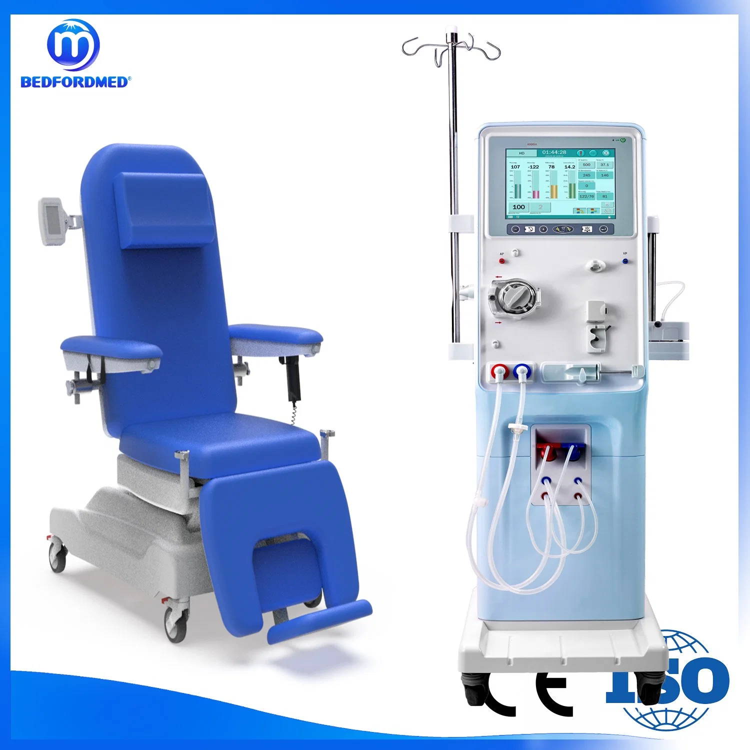 Therapy Dialysis Chair with Digital Weigh System and CPR Covering ABS Me340