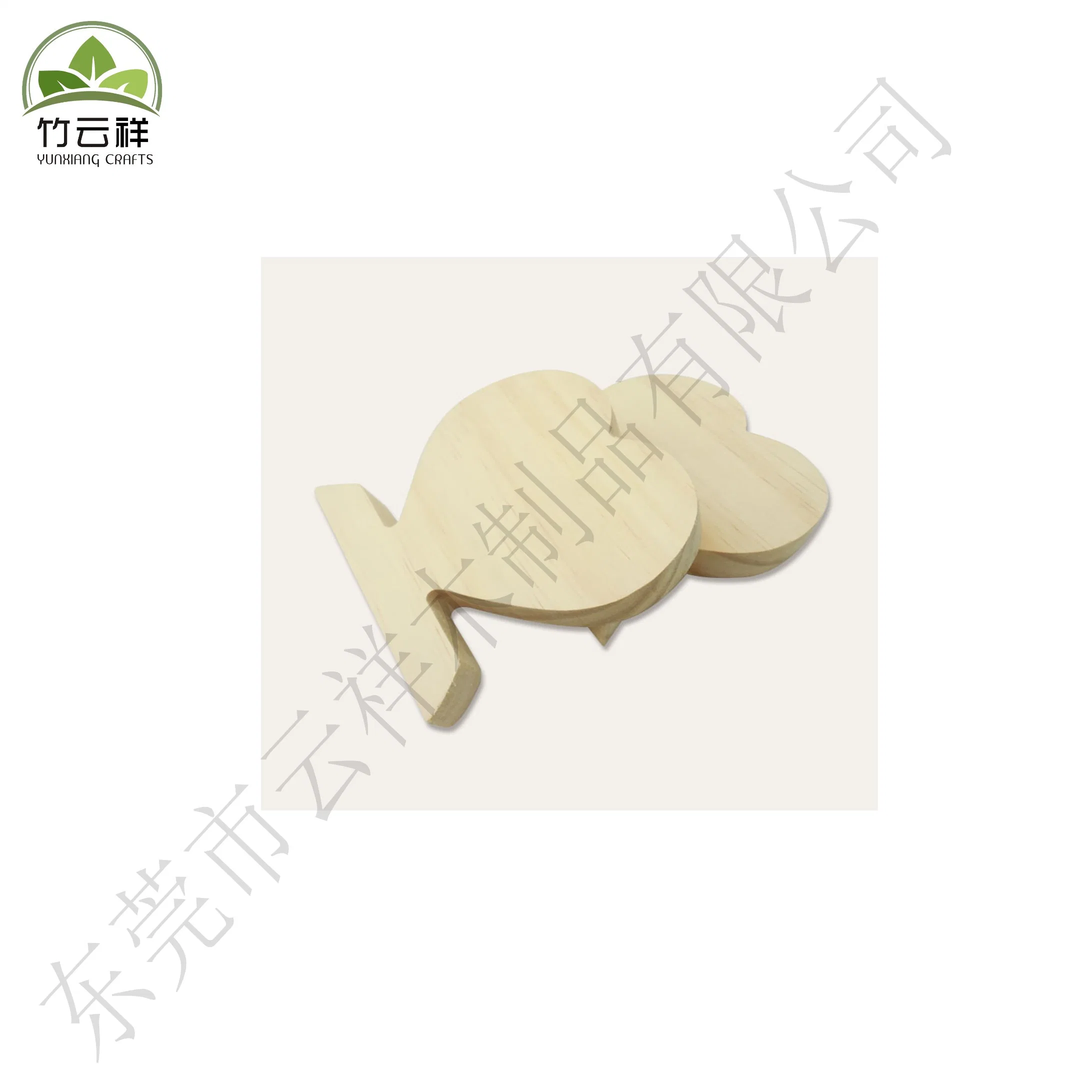 Eco-Friendly Wooden Heart-Shaped Display Board for Home Decoration