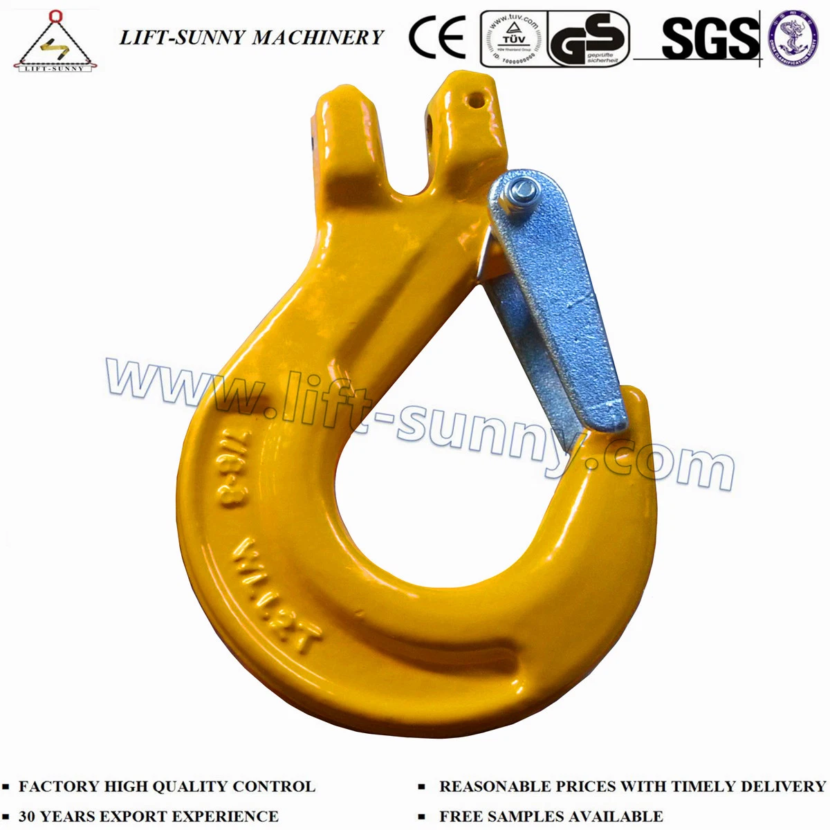 G80 Clevis Sling/Safety Hook with Latch for Lifting