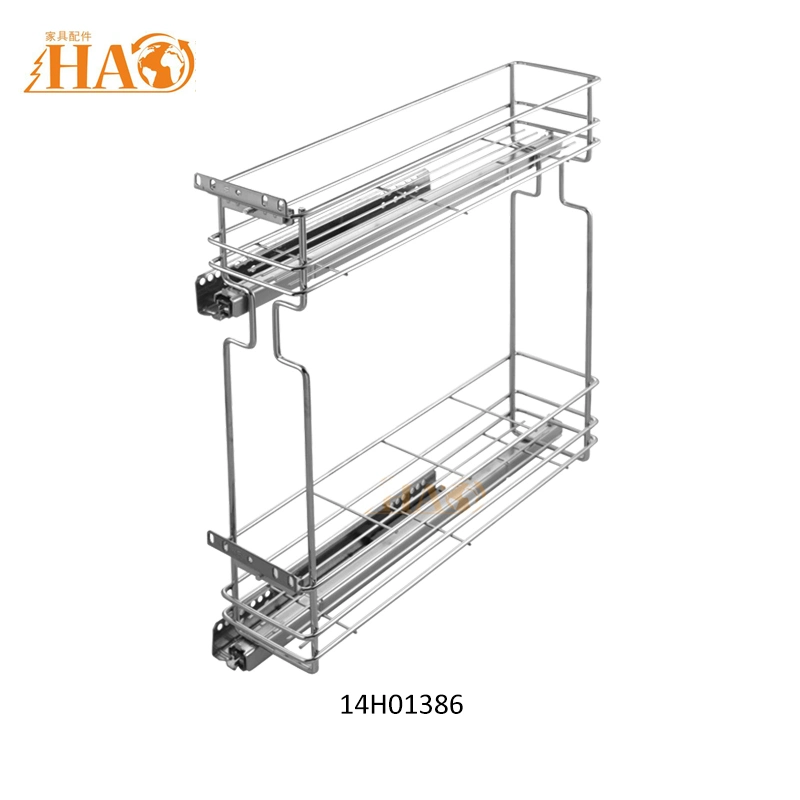 Armoire de cuisine en acier inoxydable de stockage Panier en fil des casiers à bouteilles