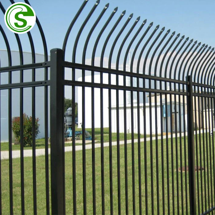 Palisade Steel Fence Pre-Assembled Fence Panel with 3 Rails