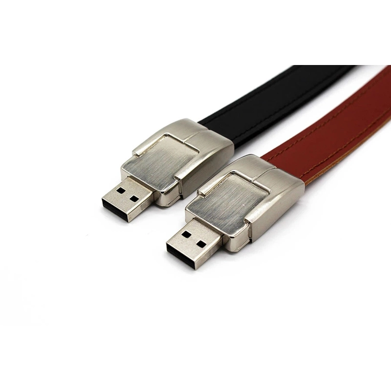 Leather Bracelet USB Flash Stick Pendrive USB Flash Drive with Customized Logo