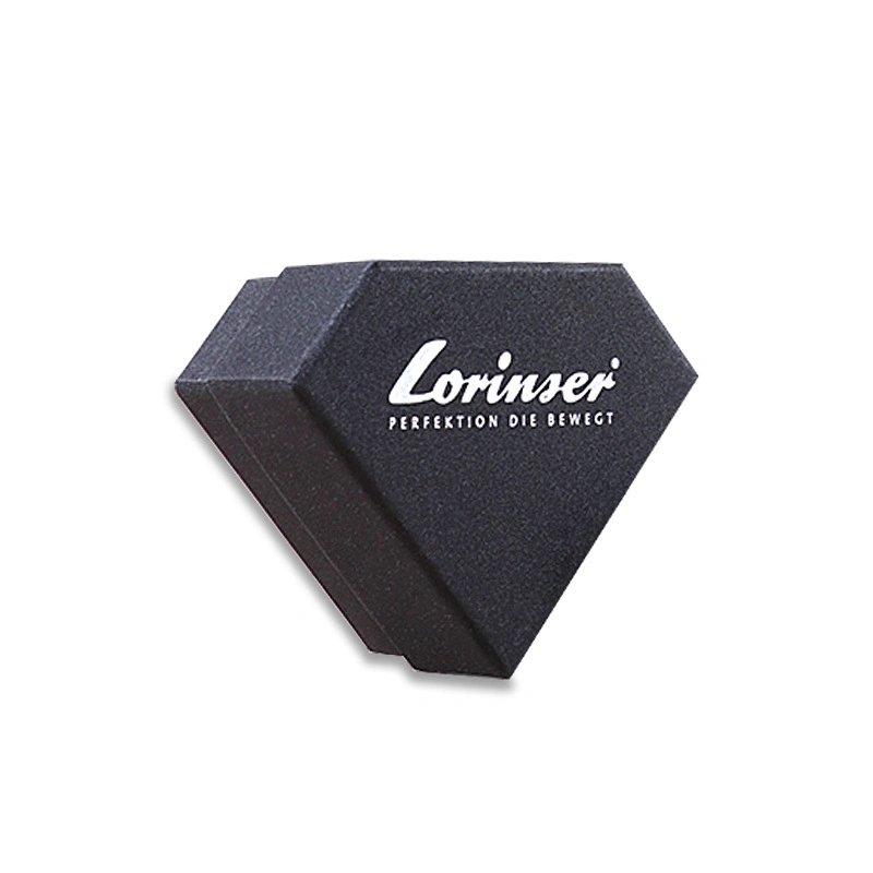 Customized Golf Ball Packaging Box Creative Diamond Shape Black Gift Box with Silver Foil Logo