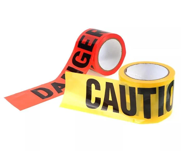 Customized Electrical Warning Yellow Caution PE Warning Tape