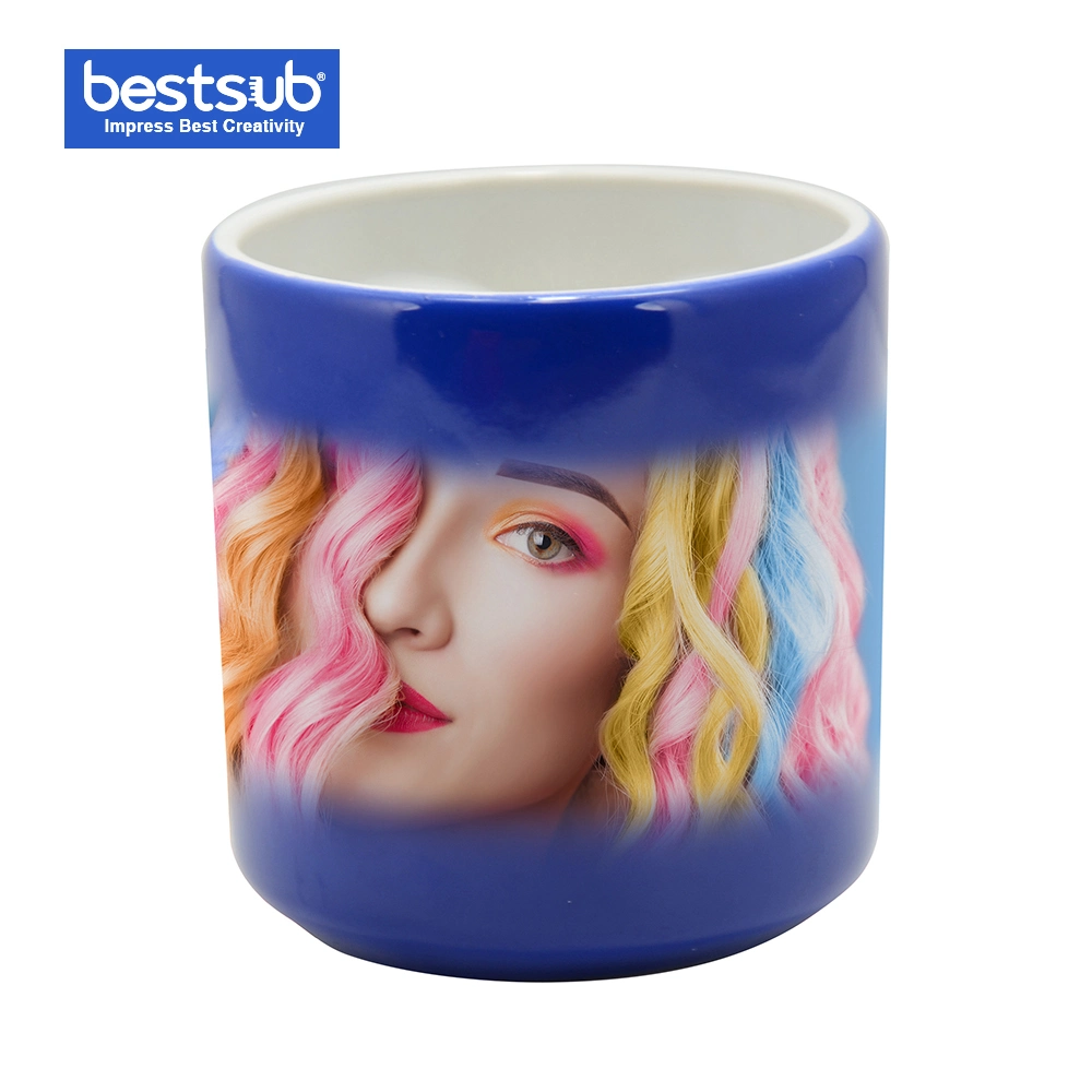 Bestsub Porcelain Heart Shape Handled Color Changing Sublimation Mug Lover Mug (B4XH)