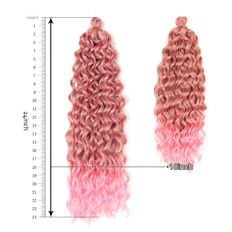 18-24inch Ocean Wave Crochet Braid Hair Hawaii Curl Synthetic Extension Hair