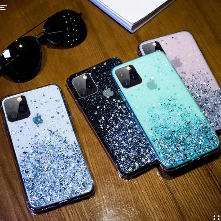 Hot Selling Fashion Glitter Shining Star Women Girls Mobile Phone Case for iPhone Xr iPhone Xs Max iPhone X/Xs