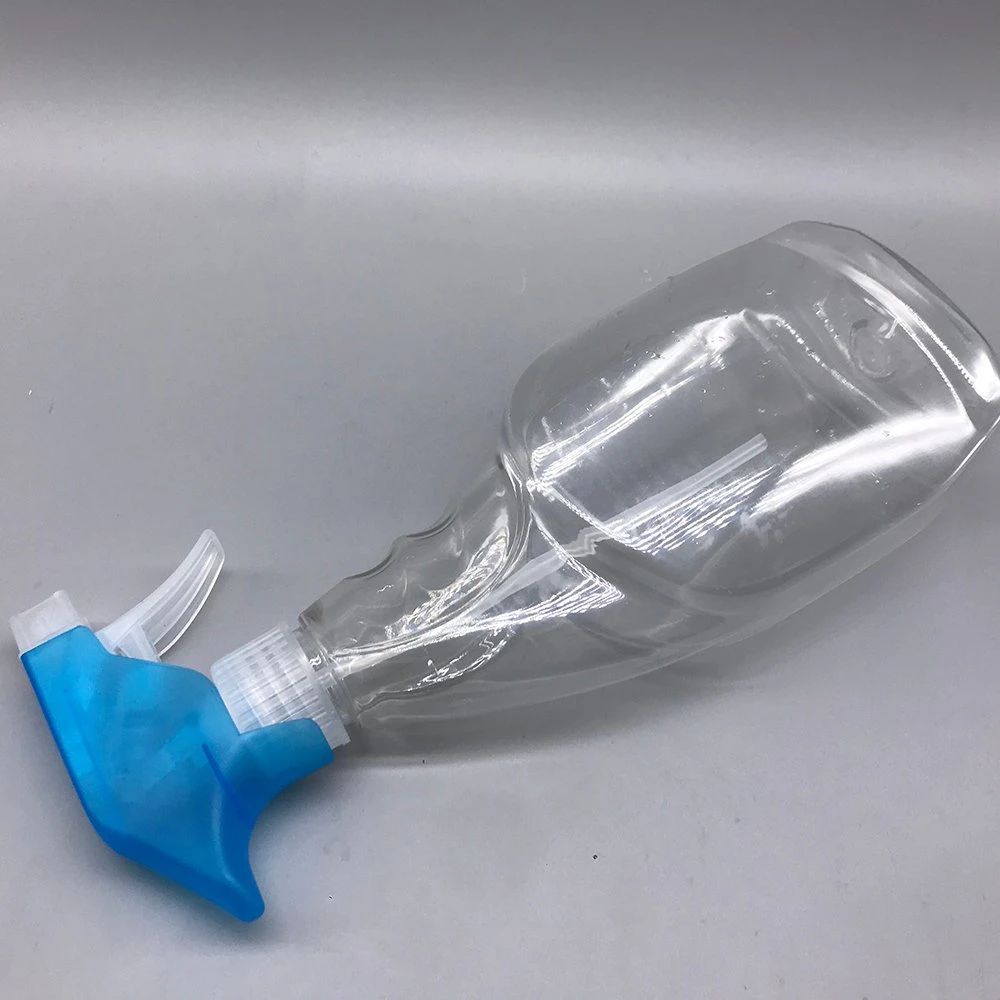 Commerce de gros 28mm 500ml 16oz clair plastique PET Poignée pistolet pulvérisateur Bouteille de déclenchement