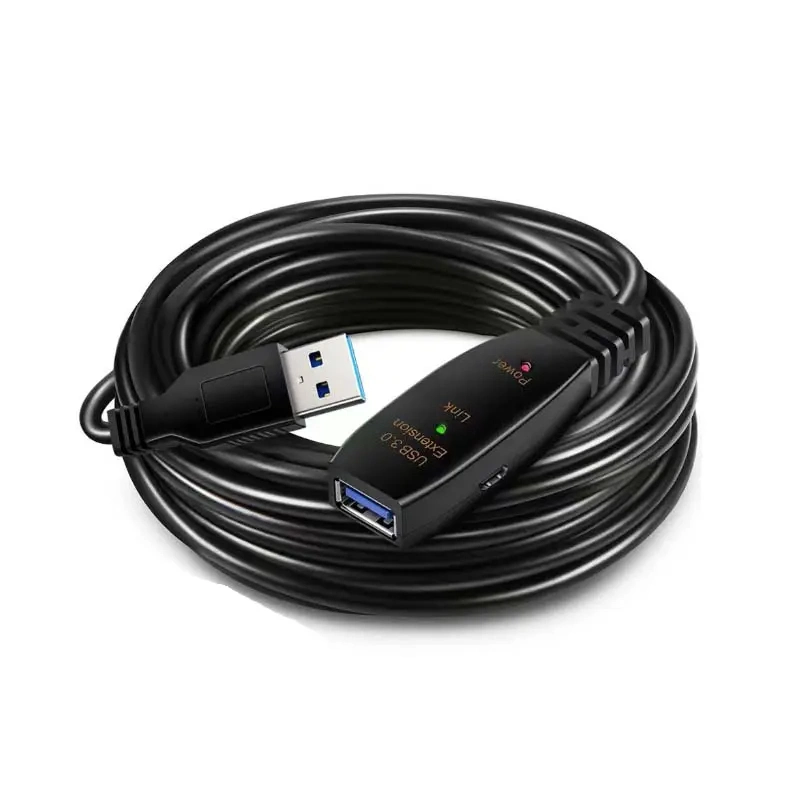 كبل امتداد USB 3.0 نشط ذكر لجهاز تكرار التمديد الأنثويّة كابل