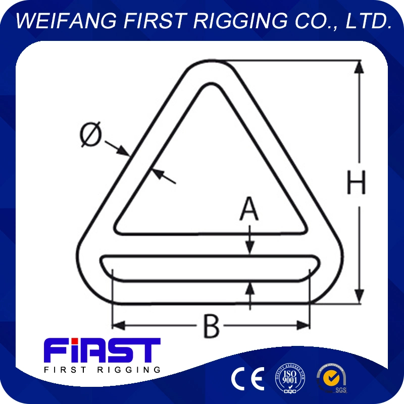 Triângulo fornecido de fábrica com a barra transversal do anel de elevação