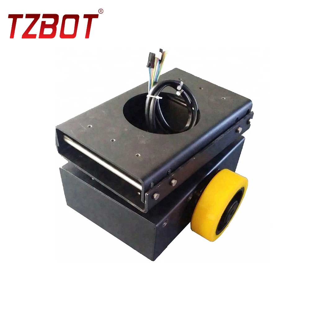 Support OEM Automated Guided Vehicle Wheel 200W BLDC Motor with Two Wheel Differential Drive Wheel Motor Wheel for Electric Vehicle Robot (TZCS-200-30)