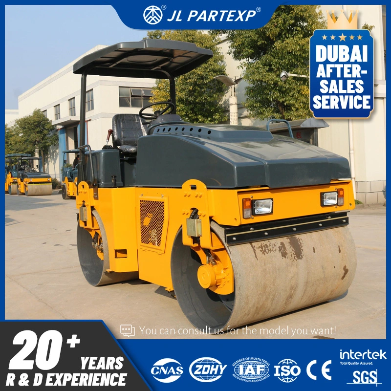 Full Hydraulic Double Steel Wheel Vibratory Road Roller 2ton