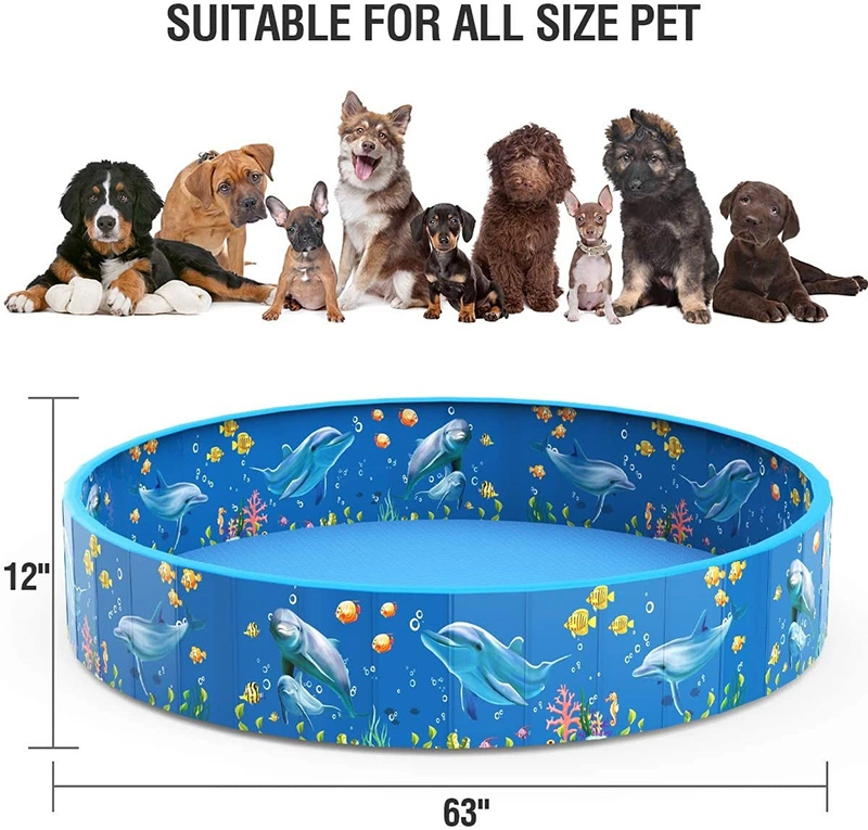 Manufacturers Supply Pet Pool PVC Folding Pet Bath Tub Pet Supplies Grooming Cleaning Dog Pool Swimming Pool