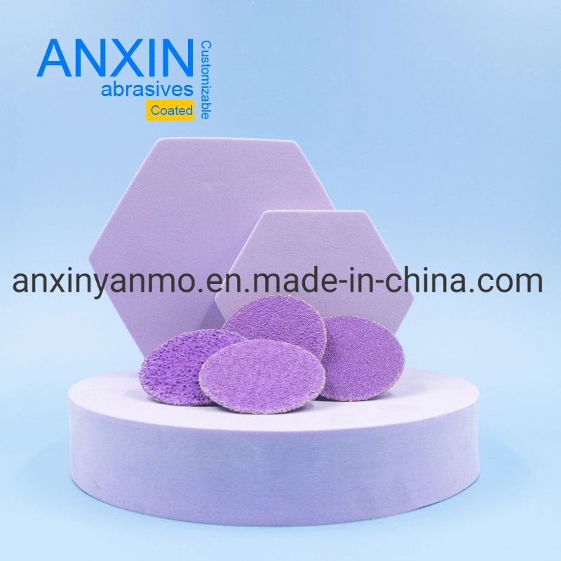 2 Inch Durable Purple Ceramic Quick Change Disc with All Grits Abrasive for Grinding Surface of Stainless Steel Metal