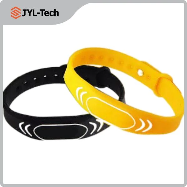 Access Control RFID Silicone Wristband for Fitness Clubs Gyms Amusement Parks