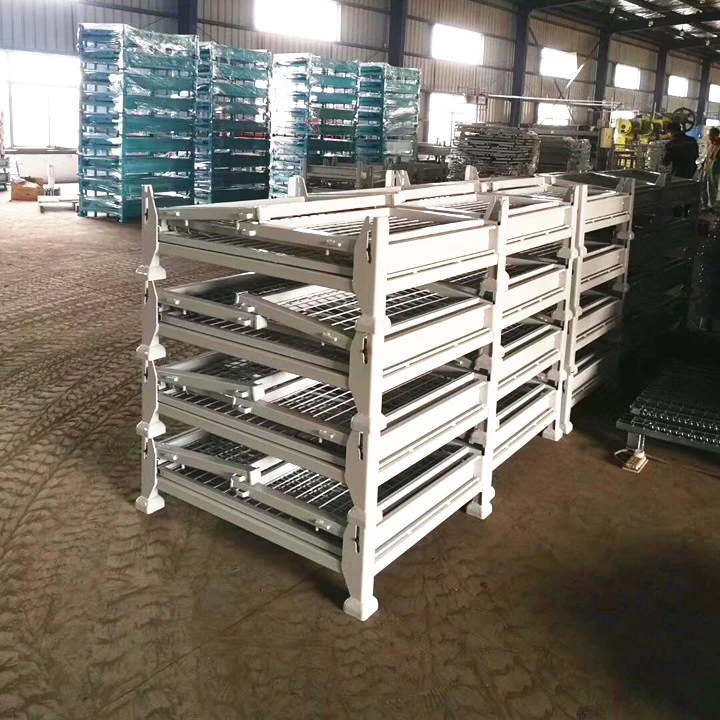 Stackable Foldable Metal Wire Cage Pallet