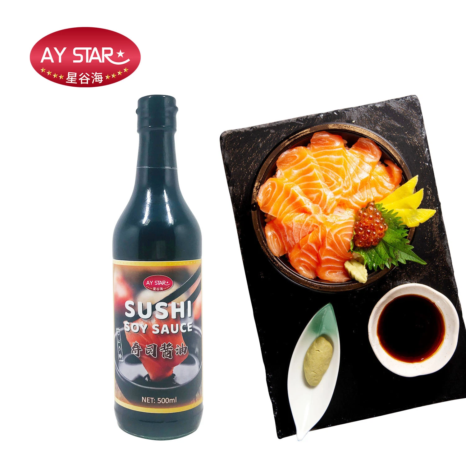 Popular Halal 500ml Sashimi & Sushi Soy Sauces for Oriental Cooking