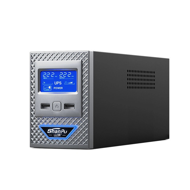 Equipo estándar monofásico 650VA 390W Alimentación ininterrumpible UPS de computadora Suministra SAI fuera de línea