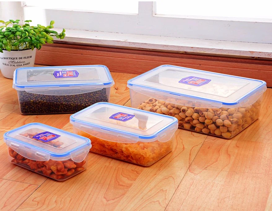 300ml 600ml 700ml 1000ml Round Shape Household Plastic Containers