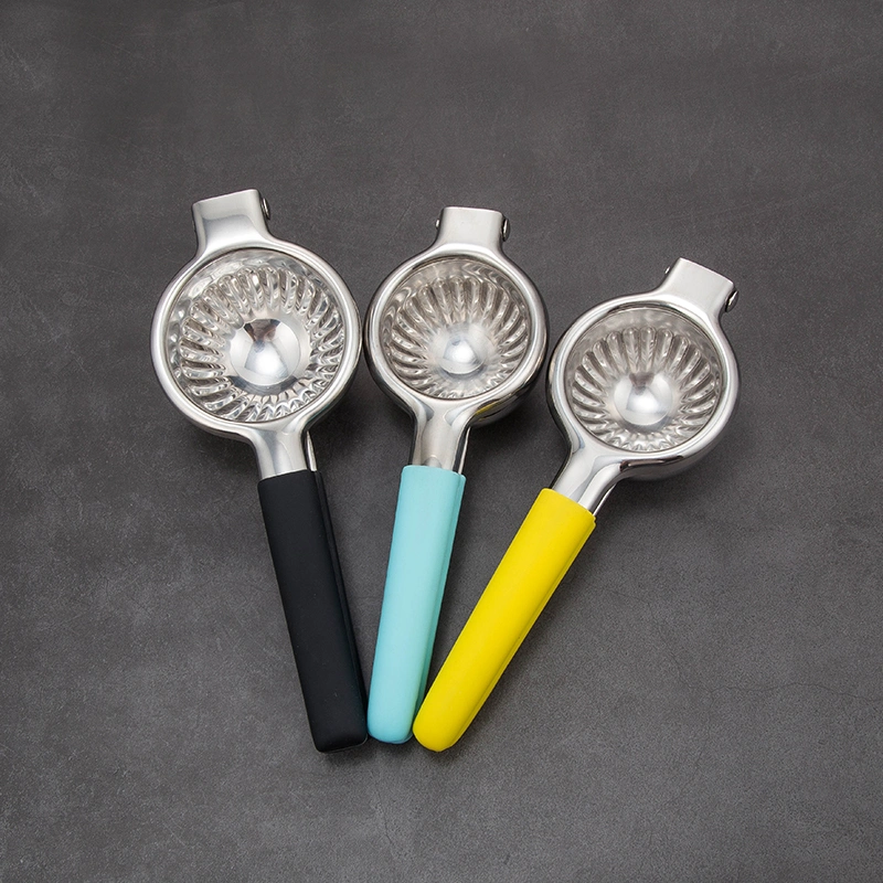 Kitchen Multifunction Lemon Squeezer Fruit Juicer Metal 304 Stainless Steel Lemon Squeezer Citrus Juicer Press